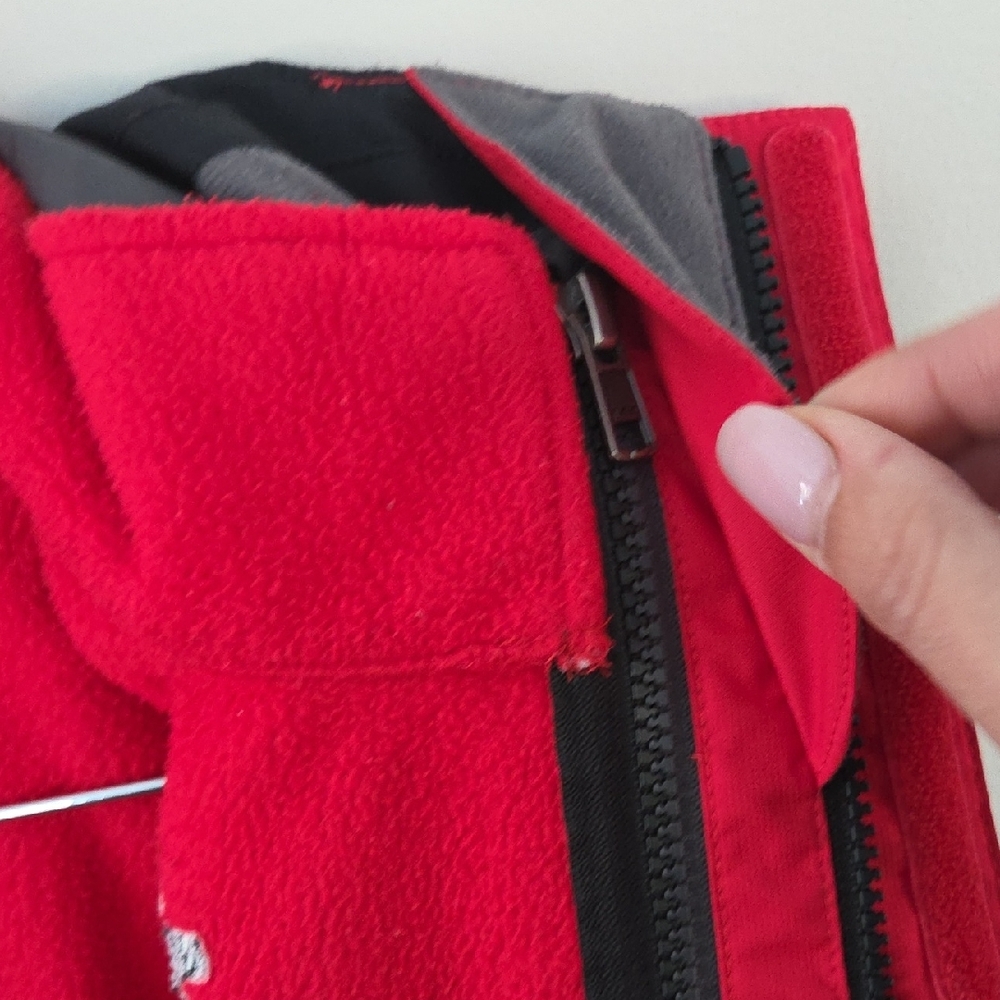 2 In 1 The North Face Boys Size 14/16 Red and Black Performance Jacket & Fleece - Picture 10 of 16